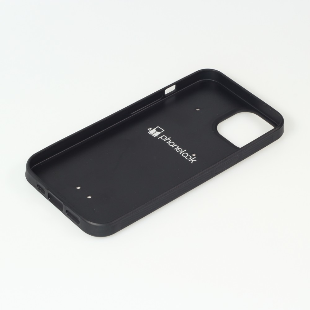 Coque personnalisée en Silicone rigide noir - iPhone 14