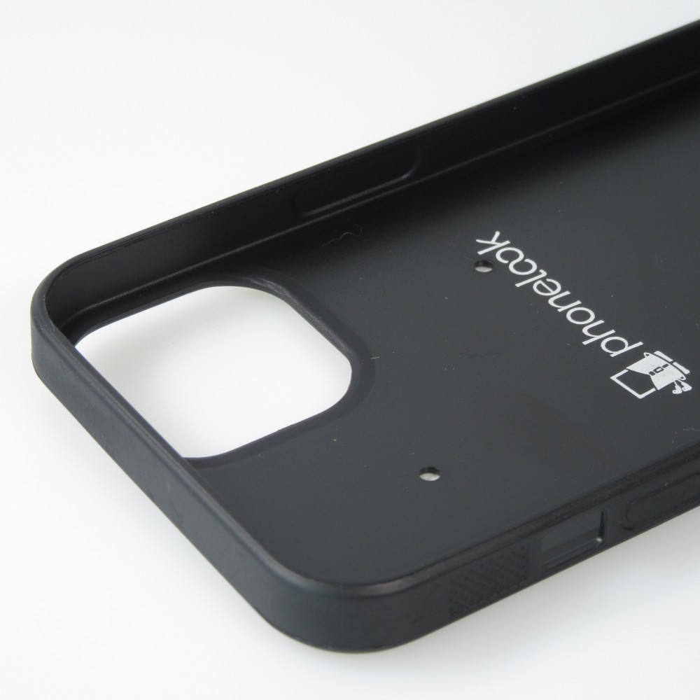 Coque personnalisée en Silicone rigide noir - iPhone 14