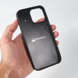 Coque personnalisée avec bords en silicone noir - iPhone 15 Pro Max