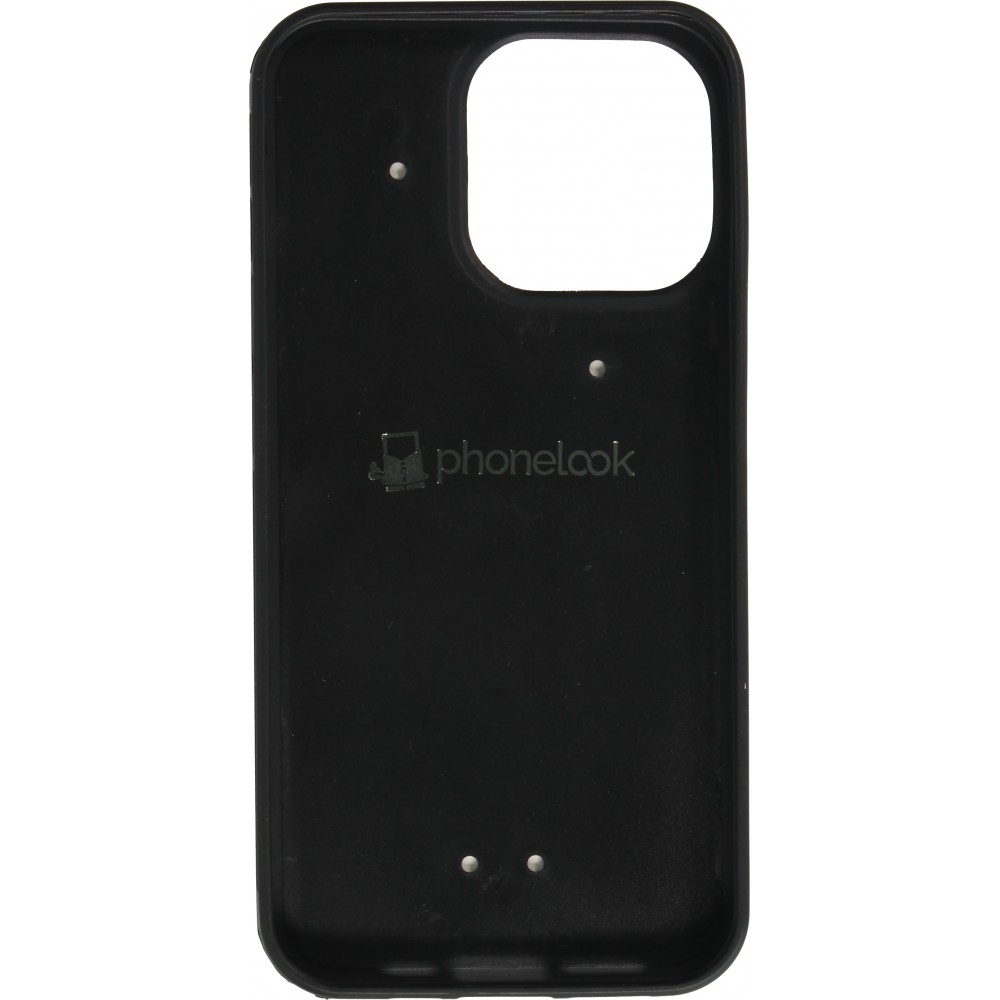 Coque personnalisée avec bords en silicone noir - iPhone 15 Pro