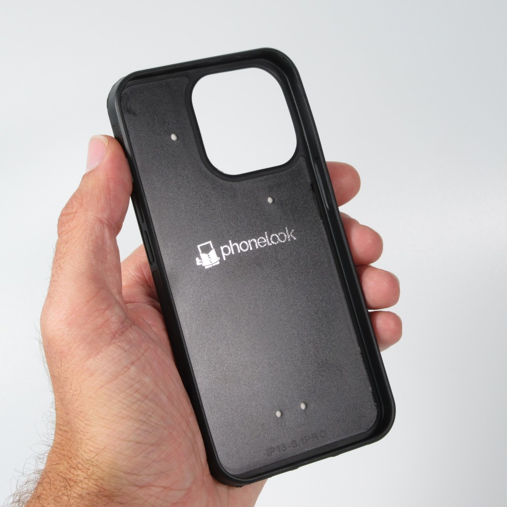 Coque personnalisée en Silicone rigide noir - iPhone 14 Pro