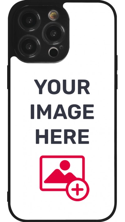 Coque personnalisée en Silicone rigide noir - iPhone 14 Pro Max