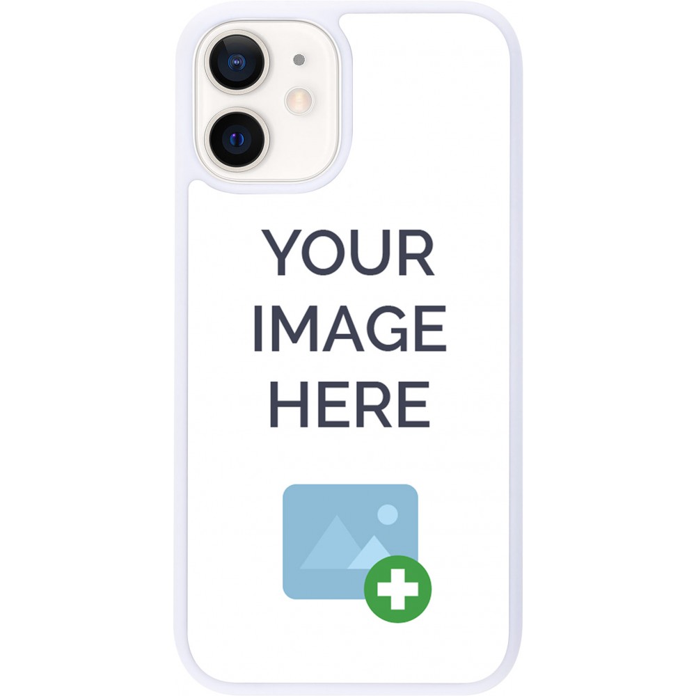 Personalisierte Hülle Silikon Weiss - iPhone 12 mini