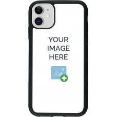 Coque personnalisée en Silicone rigide noir - iPhone 11