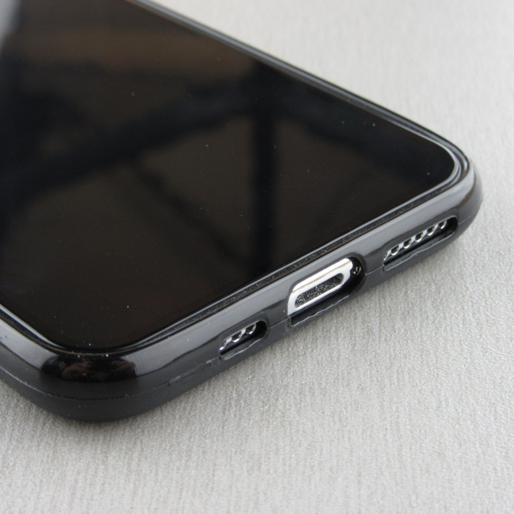 Coque personnalisée en Silicone rigide noir - iPhone 11