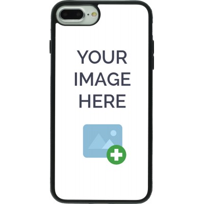 Coque personnalisée en Silicone rigide noir - iPhone 7 Plus / 8 Plus