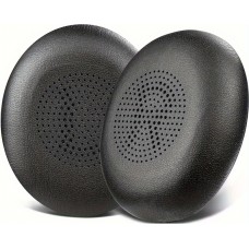 Coussinets de remplacement cuir doux pour Jabra Evolve2 65 / Evolve2 40 / Elite 45h - Noir