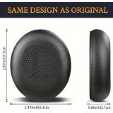 Coussinets de remplacement cuir doux pour Jabra Evolve2 65 / Evolve2 40 / Elite 45h - Noir
