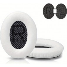 Coussinets d'oreille de rechange pour écouteurs Bose QuietComfort QC2/QC15/QC25/QC35/QC45/SoundLink/SoundTrue - Blanc