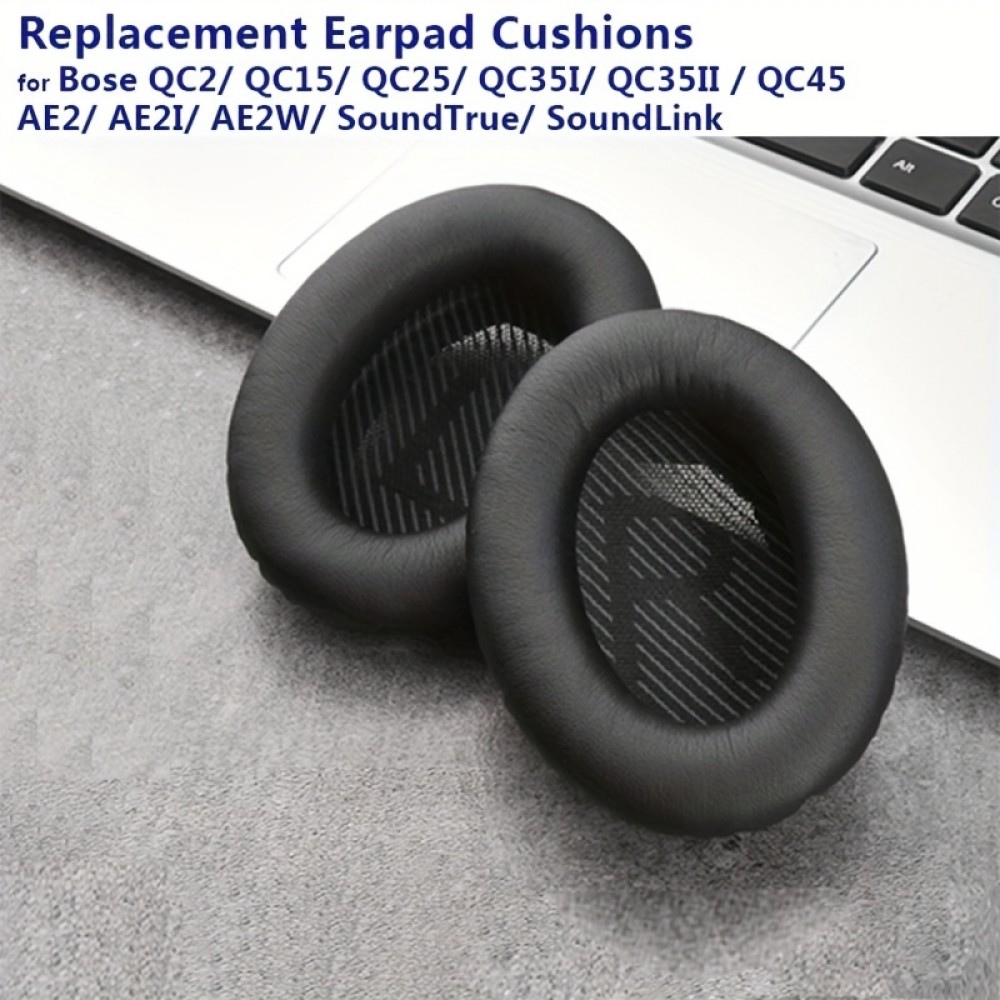 Coussinets d'oreille de rechange pour écouteurs Bose QuietComfort QC2/QC15/QC25/QC35/QC45/SoundLink/SoundTrue - Blanc