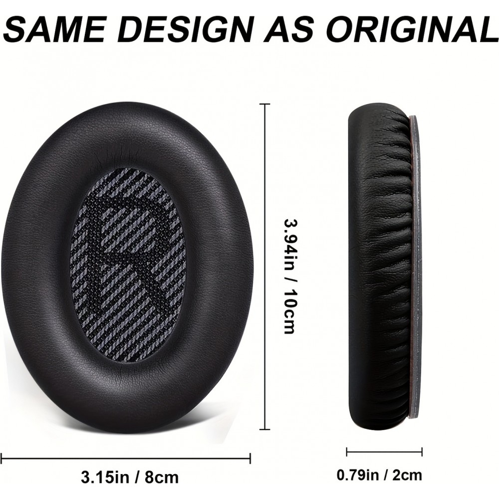 Coussinets d'oreille de rechange pour écouteurs Bose QuietComfort QC2/QC15/QC25/QC35/QC45/SoundLink/SoundTrue - Blanc