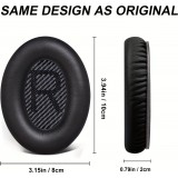 Coussinets d'oreille de rechange pour écouteurs Bose QuietComfort QC2/QC15/QC25/QC35/QC45/SoundLink/SoundTrue - Blanc