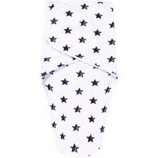 Couverture d'emmaillotage enveloppante pour bébé (0-3 mois) avec scratch velcro - Étoiles