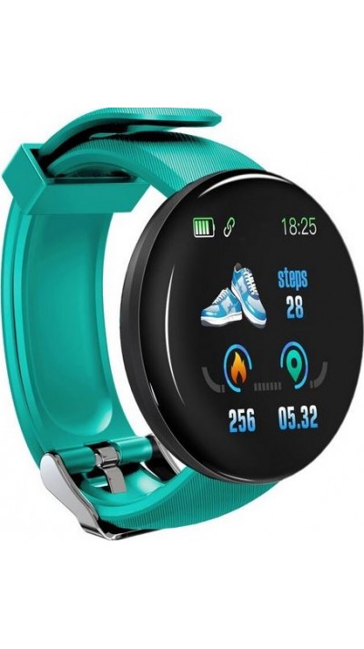 D18 Smart Watch Fitness Tracker couleur écran tactile IP65 incl. Phone App - Vert