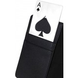 Flacher Aluminium Flaschenöffner im "Ace of spades" Poker Karte Design - Silber