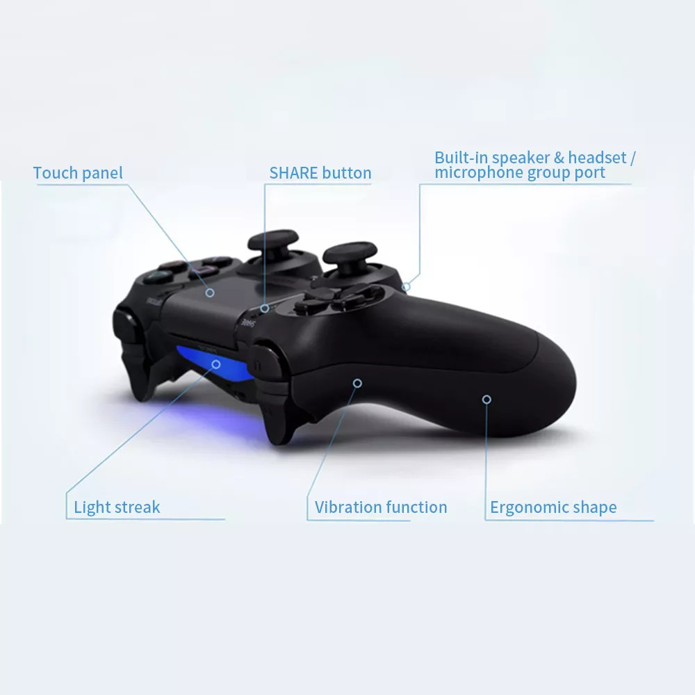Manette sans-fil pour PlayStation PS4 - Doubleshock 4 - Gris foncé métallique
