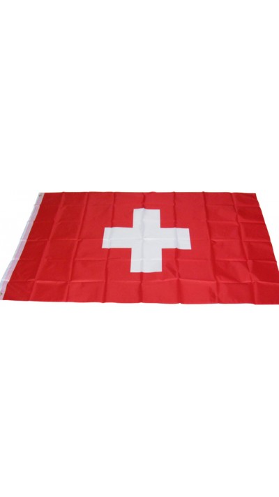 Original patriotique Drapeau / bannière national suisse Support 150 x 90 cm