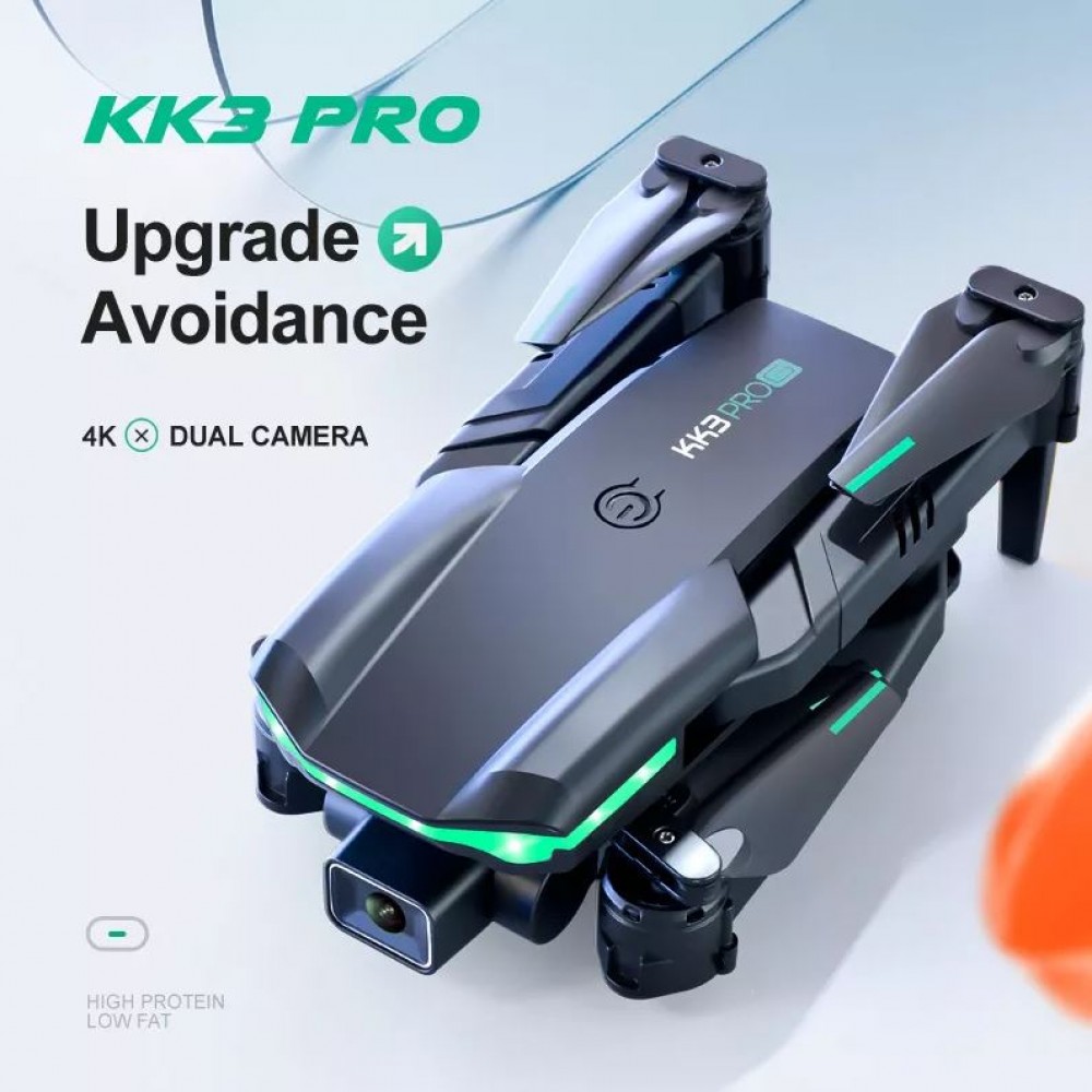 Drone mini KK3 Pro advanced dual caméra 4K Wifi RC quadricoptère pliable -  Noir - Acheter sur PhoneLook