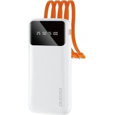 Dudao K6Pro power bank universelle 10000mAh batterie externe (USB + USB-C + Lightning) - Blanc