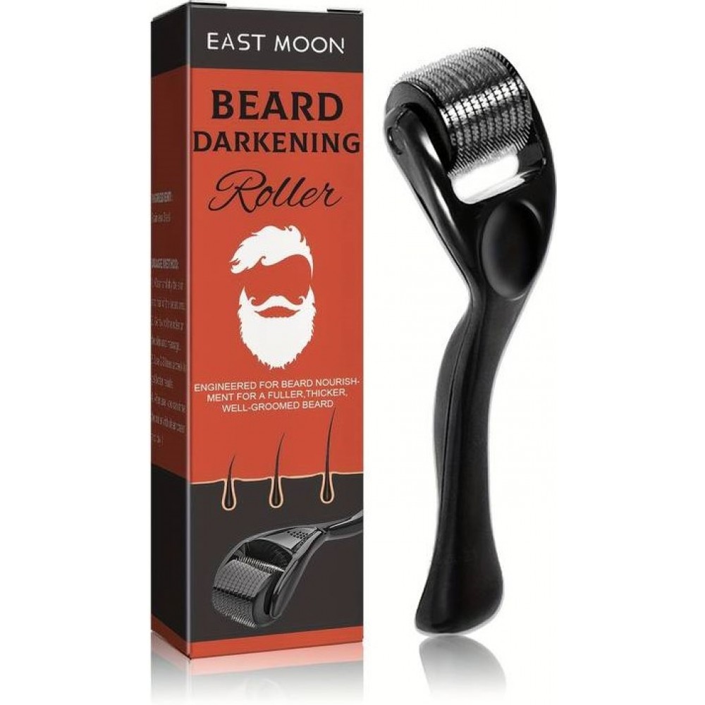 East Moon Beard darkening Derma Roller avec nano-aiguilles meilleure pousse de barbe