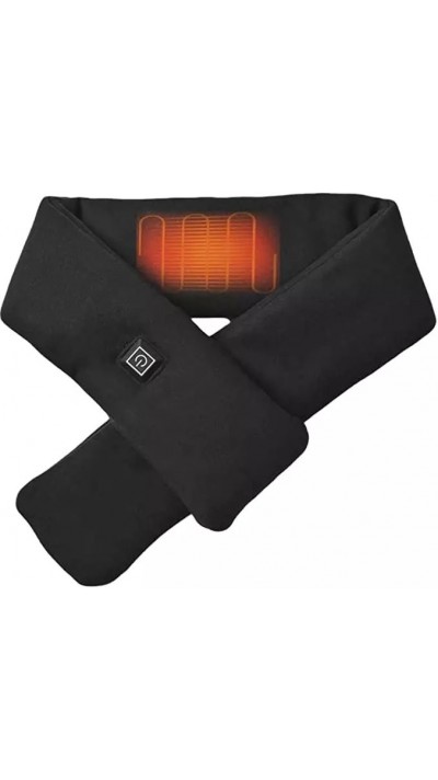 Écharpe chauffante électronique avec élément chauffant Réglage température - Noir