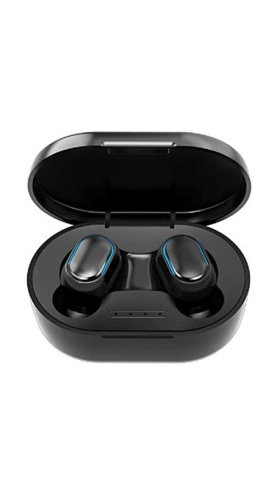 Ecouteurs Bluetooth sans fil A6S - incl. micro, Touch control, étui de charge avec affichage LED - Noir