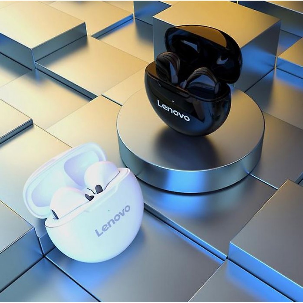 Ecouteurs Lenovo HT38 sans fil Bluetooth true wireless earbuds avec touch control - Blanc