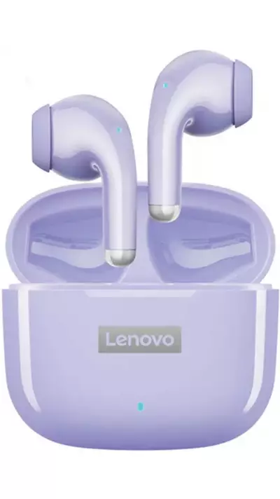 Ecouteurs Lenovo LP40pro sans fil Bluetooth 5.0 wireless earbuds avec Noise cancelling - Violet