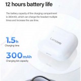 Lenovo LivePods LP40 kabellose Bluetooth 5.0 Kopfhörer wireless earbuds mit USB-C & HD Voice Call - Weiss