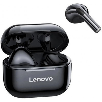 Ecouteurs Lenovo LivePods LP40 sans fil Bluetooth 5.0 wireless earbuds avec USB-C & HD Voice Call - Noir