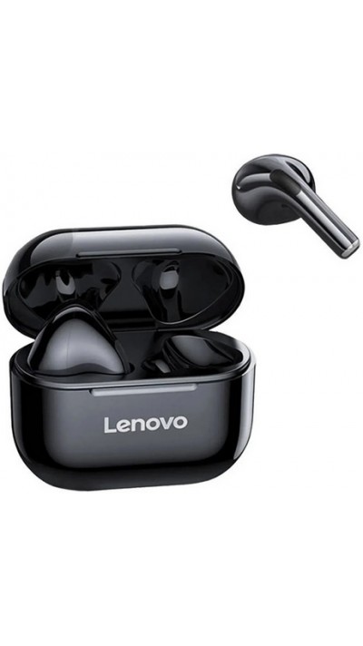 Ecouteurs Lenovo LivePods LP40 sans fil Bluetooth 5.0 wireless earbuds avec USB-C & HD Voice Call - Noir