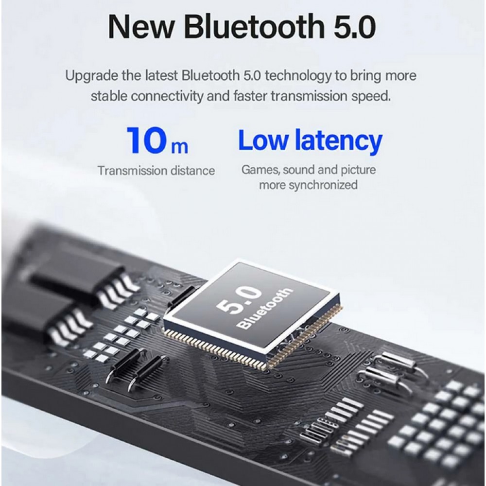 Lenovo LivePods LP40 kabellose Bluetooth 5.0 Kopfhörer wireless earbuds mit USB-C & HD Voice Call - Schwarz
