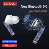 Ecouteurs Lenovo LivePods XT90 sans fil Bluetooth 5.0 wireless earbuds avec USB-C & HD Voice Call - Blanc
