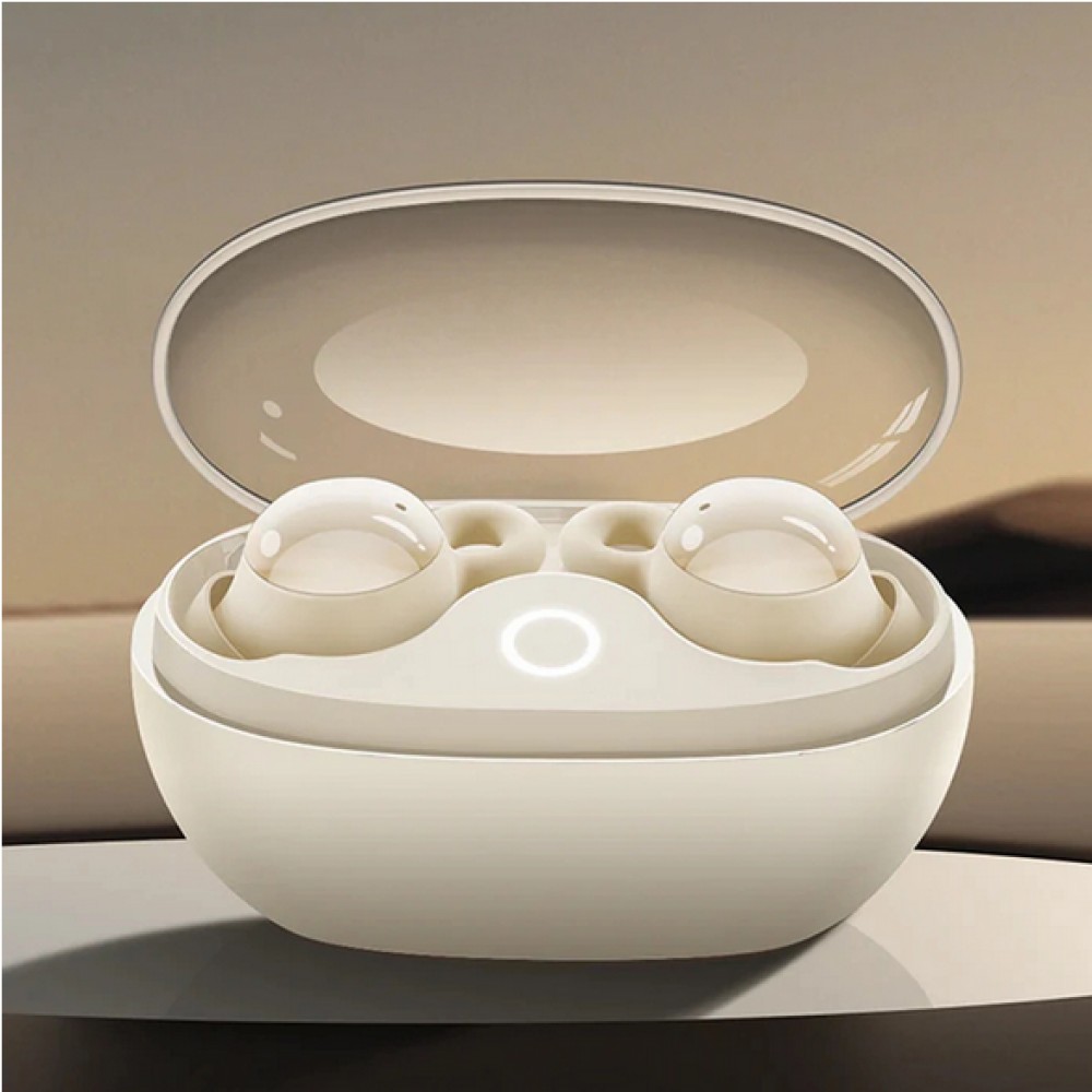 Joyroom JR-TS3 TWS Bluetooth 5.3 Kopfhörer Ergonomisch und bequem zum Schlafen - Weiss