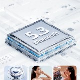 Joyroom JR-TS3 TWS Bluetooth 5.3 Kopfhörer Ergonomisch und bequem zum Schlafen - Weiss