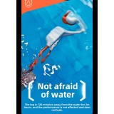 Bluetooth 5.4 Wasserdichte kabellose Knochenleitungs-Kopfhörer für Sport und Schwimmen mit 32 GB integrierter Musik-Speicher - Schwarz