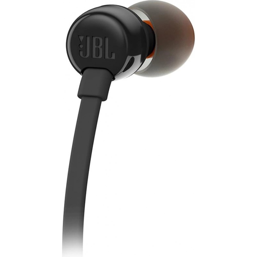 Écouteurs intra-auriculaires JBL Tune 110 avec mini jack 3.5mm et télécommande - Noir
