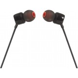 Écouteurs intra-auriculaires JBL Tune 110 avec mini jack 3.5mm et télécommande - Noir