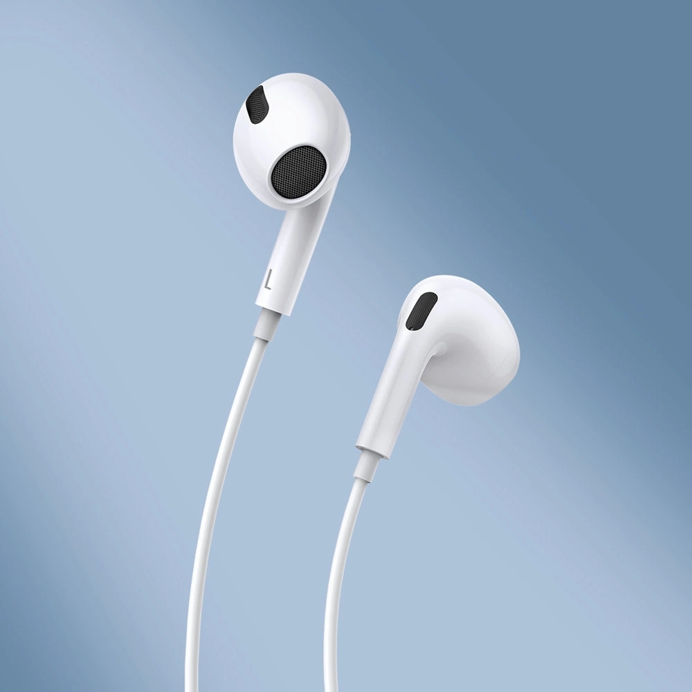 Baseus Encok C17 In-Ear Kabelkopfhörer USB Typ C mit Mikrofon für Smartphone und PC - Weiss