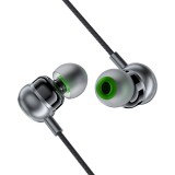 Acefast L5 USB-C In-Ear Kopfhörer 1,2m mit Silikon-Ohrstöpseln - Schwarz