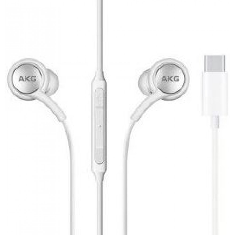 Ecouteurs officiels Samsung/AKG type-C avec fil - Blanc - Acheter sur  PhoneLook