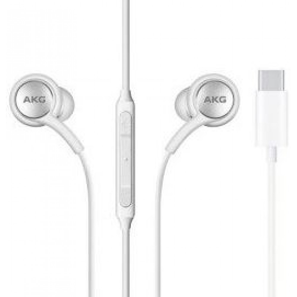 Offizielle Samsung/AKG Typ-C-Kopfhörer mit Kabel - Weiss