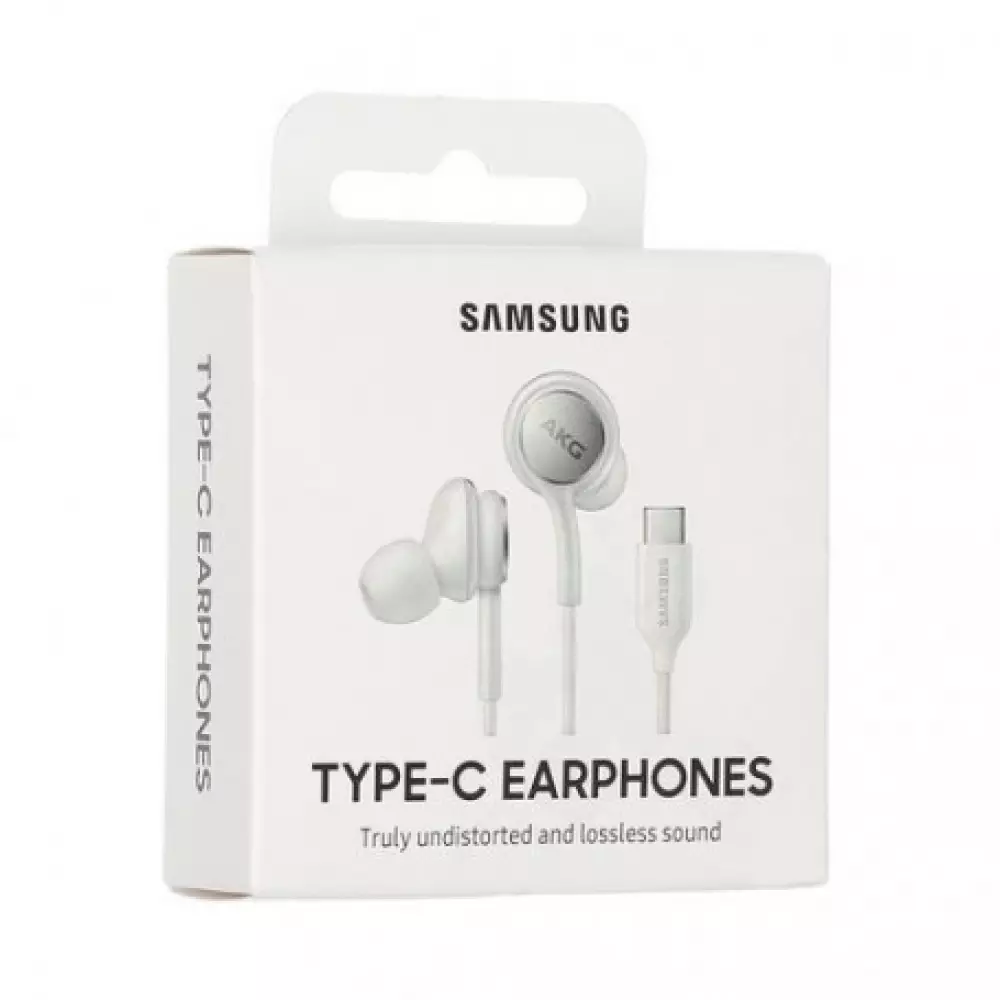 Ecouteurs officiels Samsung/AKG type-C avec fil - Blanc