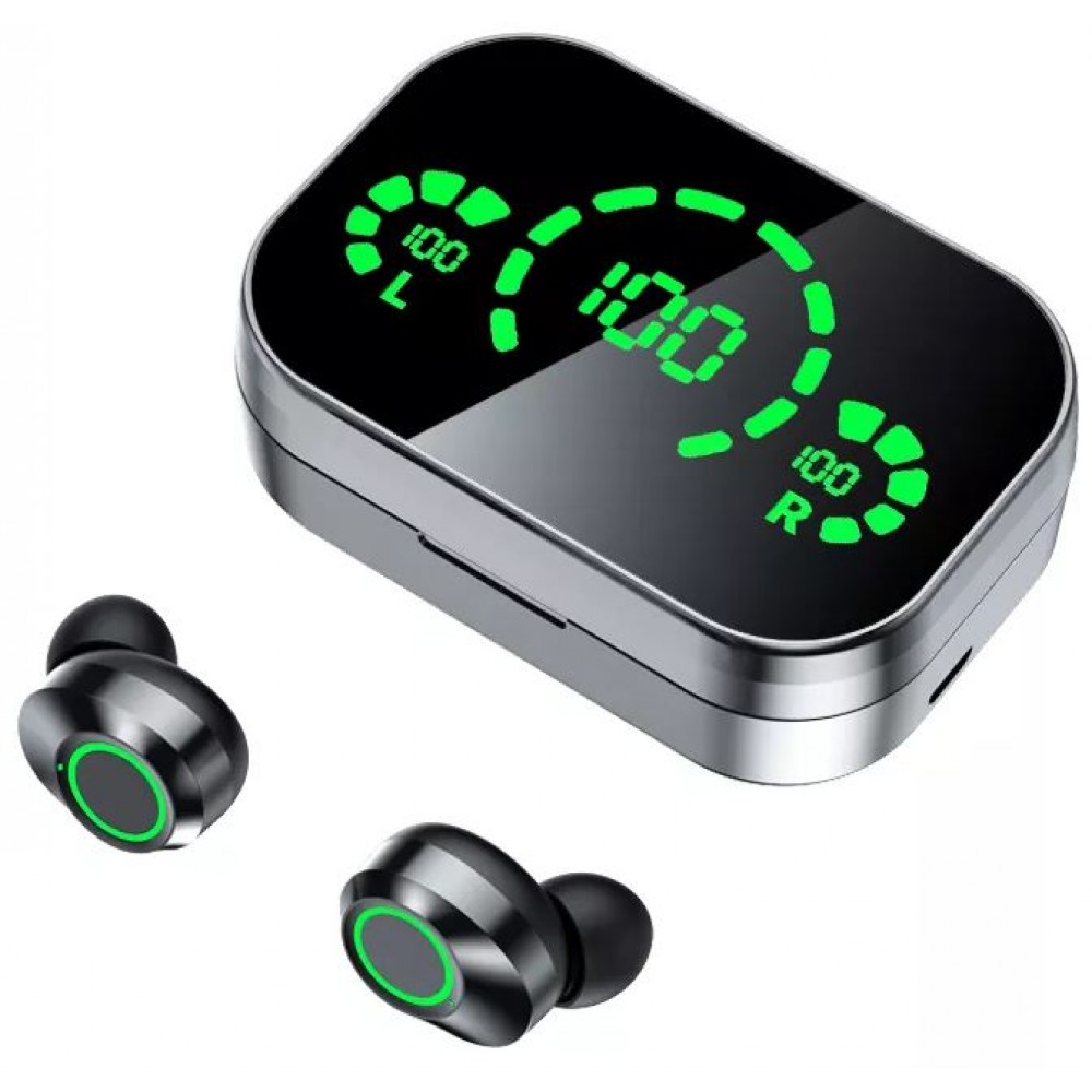 Ecouteurs sans fil Bluetooth In-Ear YD03 BT 5.3 Hifi stéréo LED avec étui  de chargement - Argent - Acheter sur PhoneLook