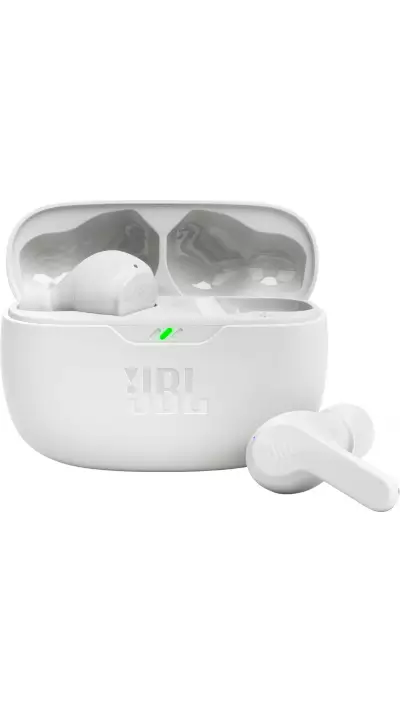 Écouteurs sans fil JBL Wave Beam Bluetooth 5.2 IP54 IPX2 in-ear - Blanc