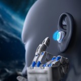 Écouteurs sans fil TWS Bluetooth 5.3 Choetech haute qualité audio avec boîte de chargement - Blanc
