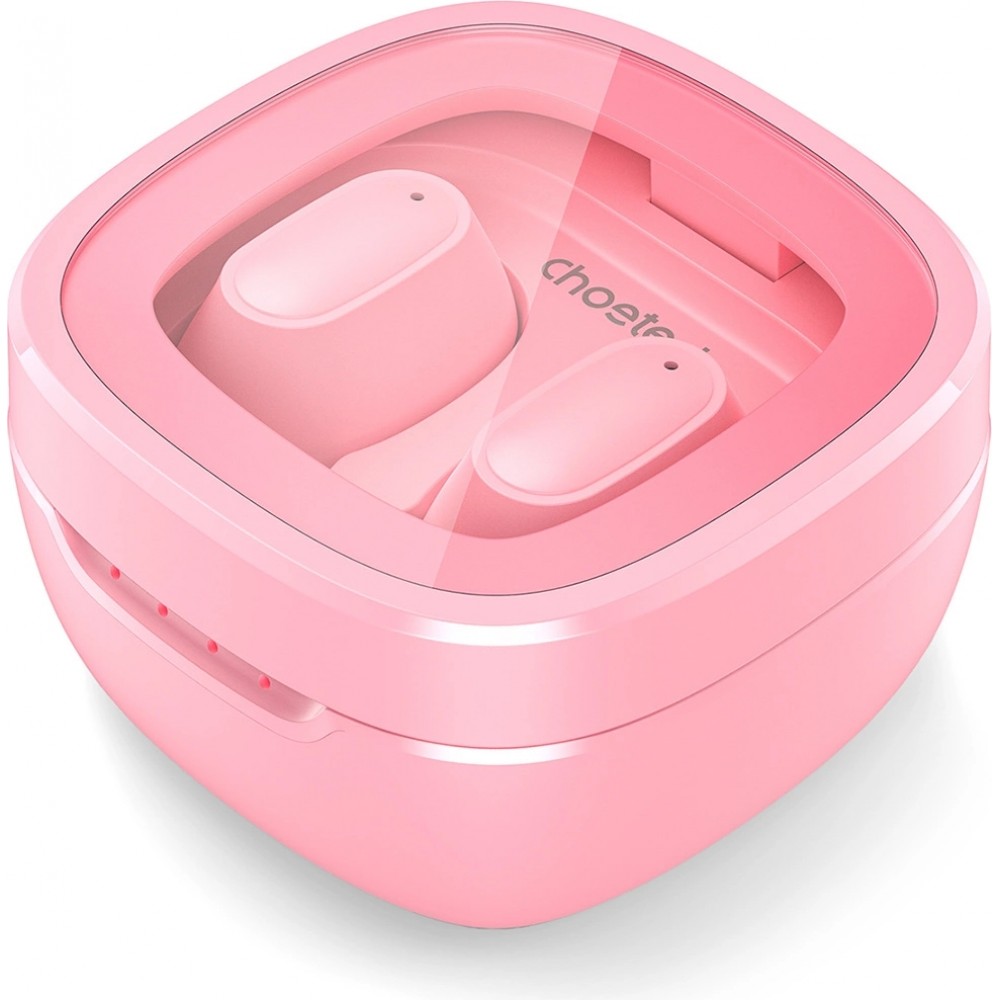Choetech Kabellose Kopfhörer TWS Bluetooth 5.3 mit Ladebox - Hochleistungs-Audio - Rosa