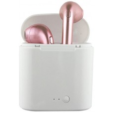 Ecouteurs sans fil i7S TWS Bluetooth 4.2 - avec étui de rangement et de chargement - Or rose