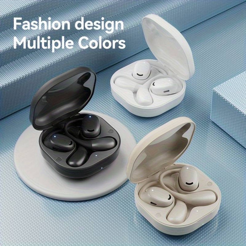 Ecouteurs sport M56 TWS OpenEar à conduction osseuse Bluetooth sans fil avec étui de charge USB-C - Noir