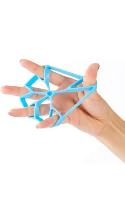 Hand- und Fingermuskelgummi aus silikon für Fingerkraft Training - Hellblau